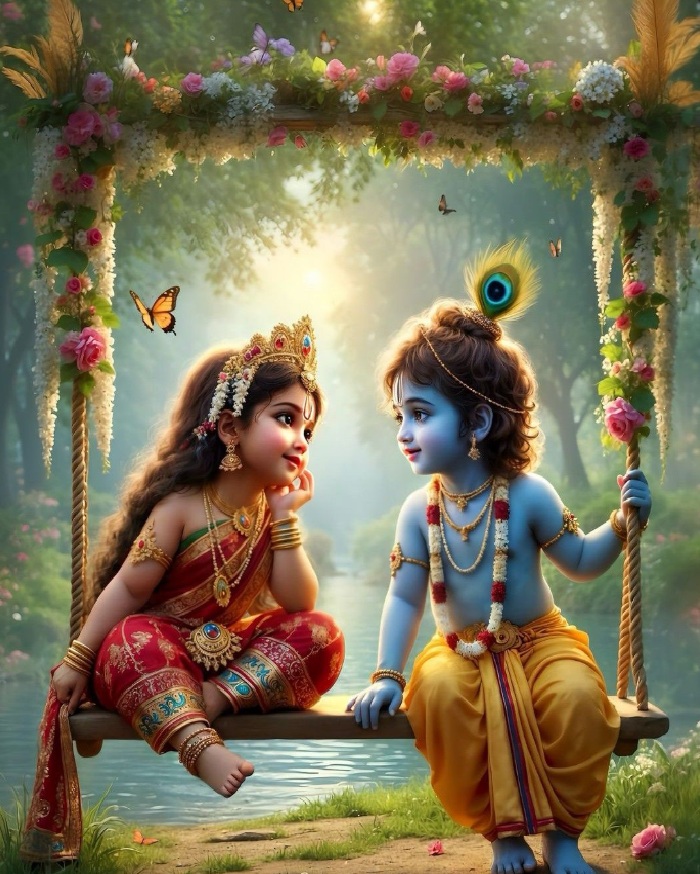 Lord krishan and radha rani