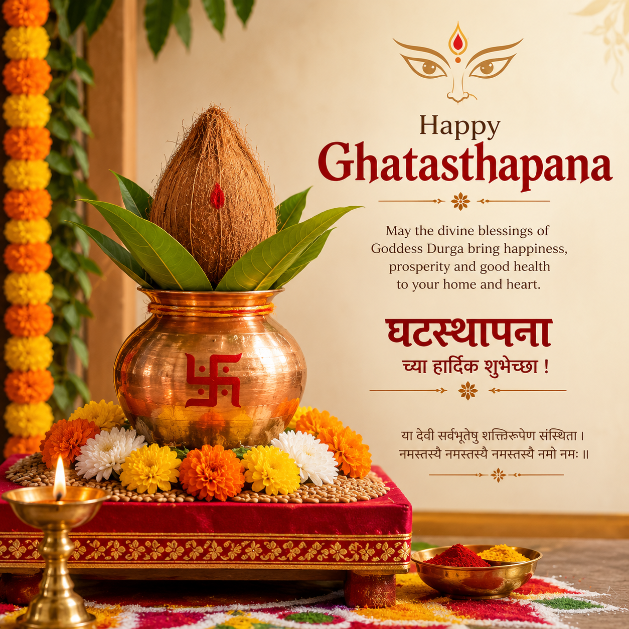 Ghatasthapana in navratri
